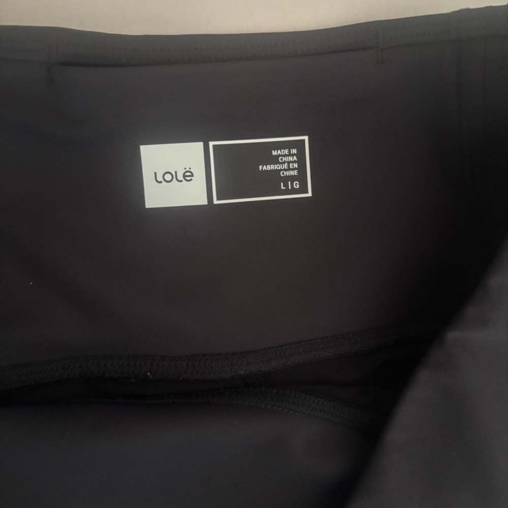 Lole Step Up Active Skort Black Built-In Shorts Pockets Size Large - Picture 2 of 16